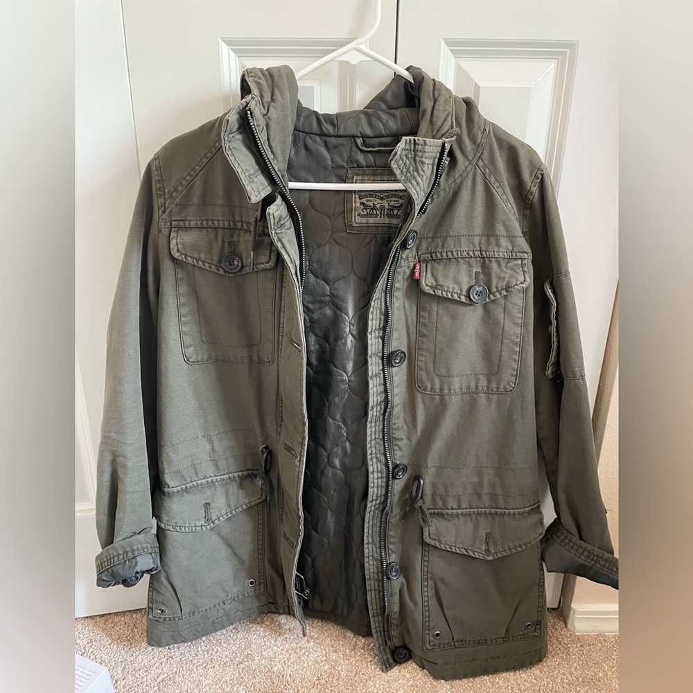 Levi’s green jacket